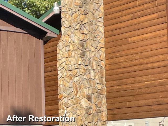 Log home restoration in Littleton, NC