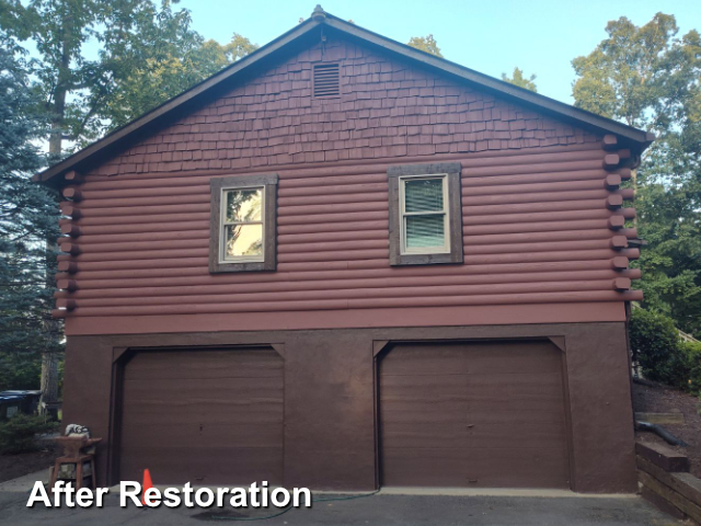 Log home restoration in Midlothian, VA