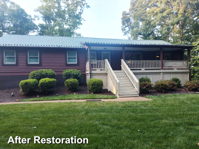 Log home restoration in Midlothian, VA