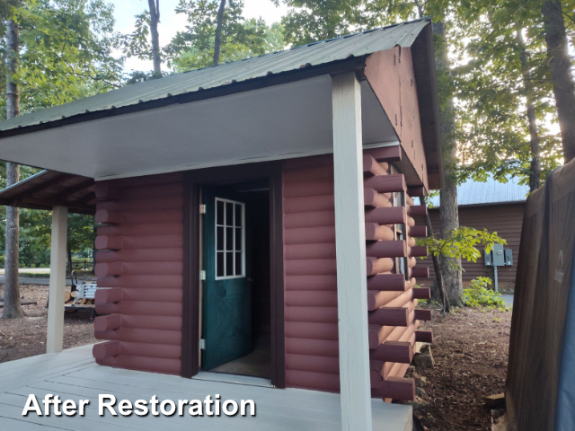 Log home restoration in Midlothian, VA