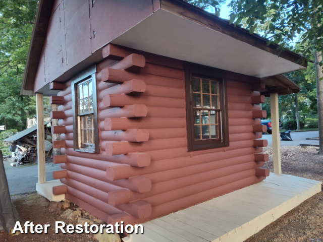 Log home restoration in Midlothian, VA