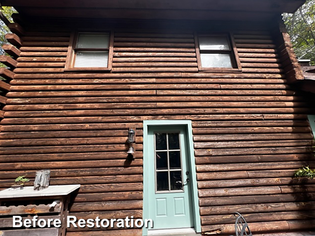 Log home restoration in Mt. Ulla, NC