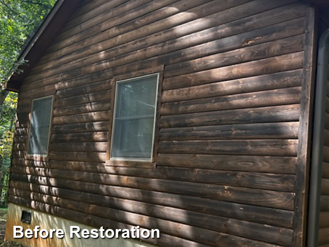 Log home restoration in Mt. Ulla, NC