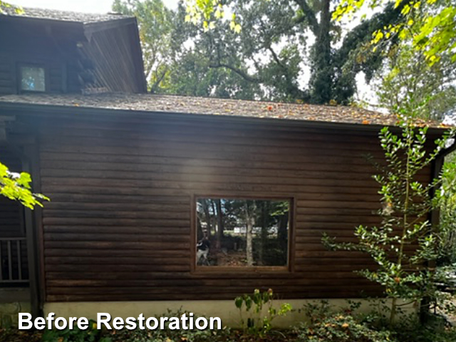 Log home restoration in Mt. Ulla, NC