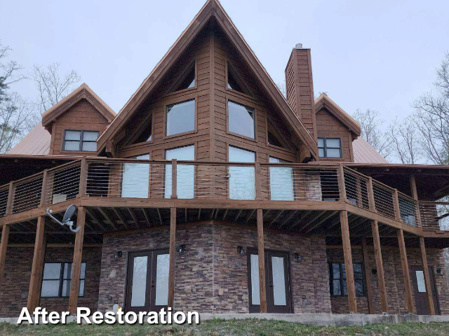 Log home restoration in Pikeville, TN