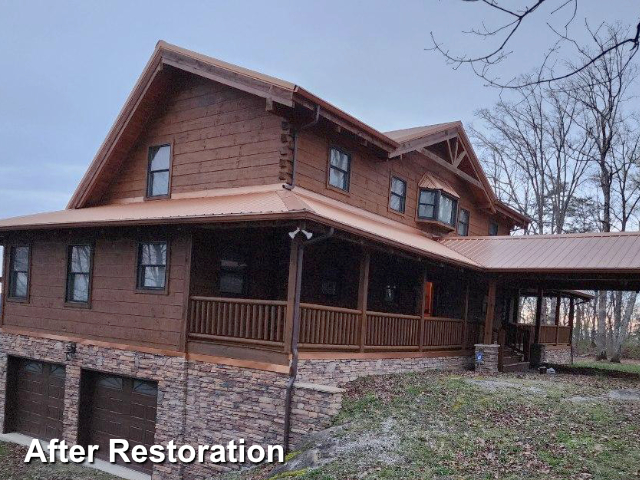 Log home restoration in Pikeville, TN