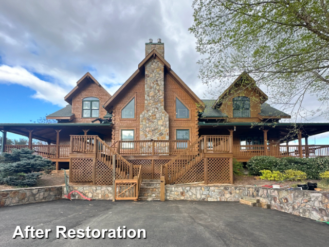 Log home restoration in Pinnacle, NC