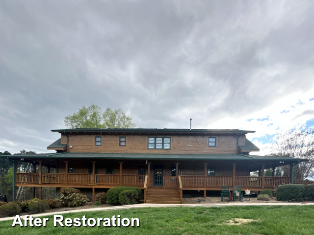 Log home restoration in Pinnacle, NC