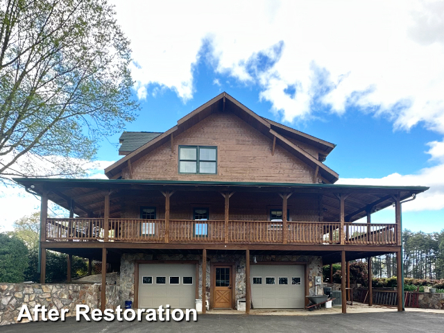 Log home restoration in Pinnacle, NC