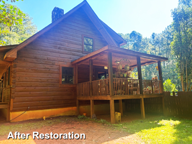 Log home restoration in Pittsboro, NC