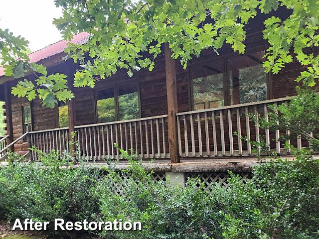 Log home restoration in Powhatan, VA