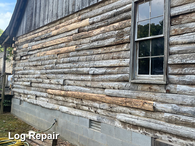 Log home restoration in Powhatan, VA