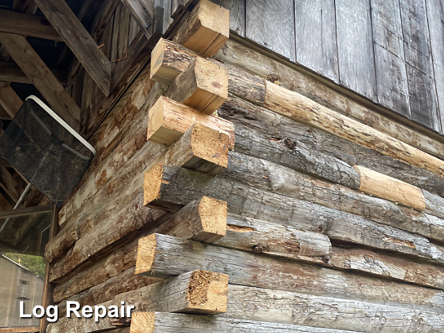 Log home restoration in Powhatan, VA