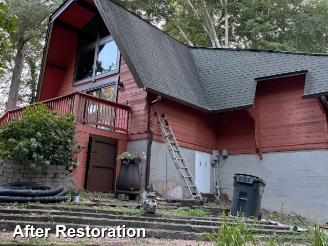 Log home restoration in Prince George, VA