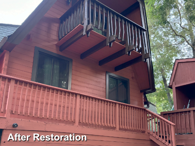 Log home restoration in Prince George, VA