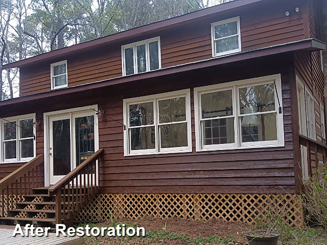 Log home restoration in Raleigh, NC