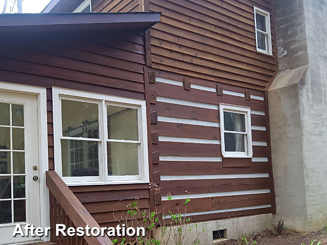 Log home restoration in Raleigh, NC