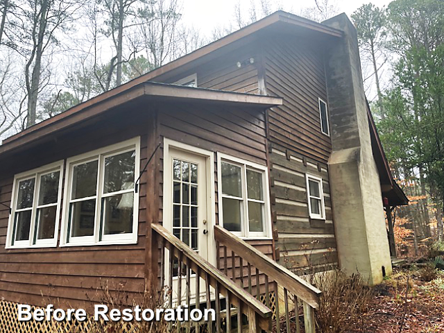 Log home restoration in Raleigh, NC