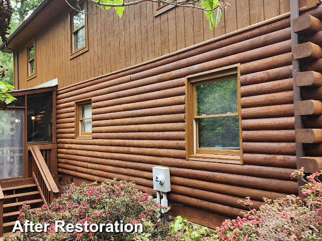 Log home restoration in Rustburg, VA