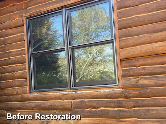 Log home restoration in Seaboard, NC
