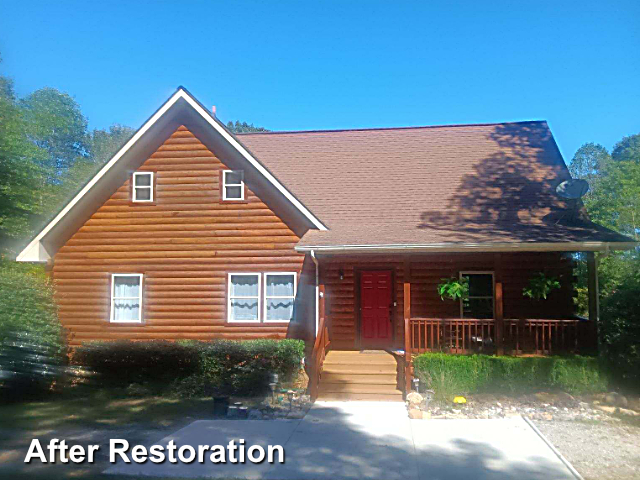 Log home restoration in Selma, NC