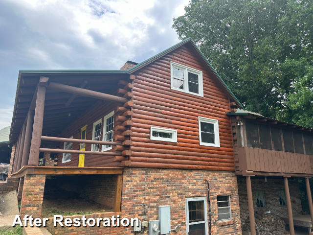 Log home restoration in Shelby, NC