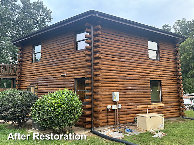 Log home restoration in Sutherland, VA