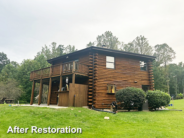 Log home restoration in Sutherland, VA