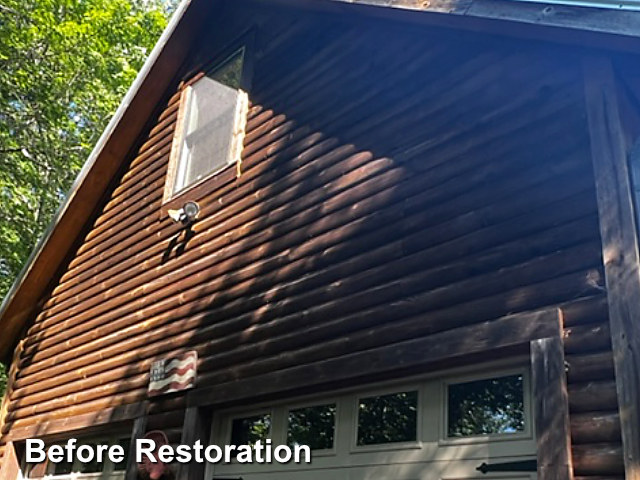 Log home restoration in Thomasville, NC