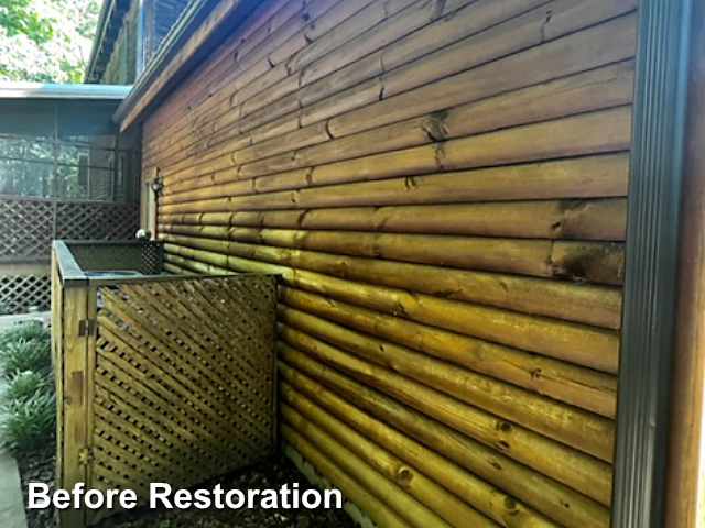 Log home restoration in Thomasville, NC