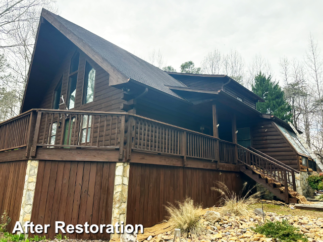 Log home restoration in Timberlake, NC