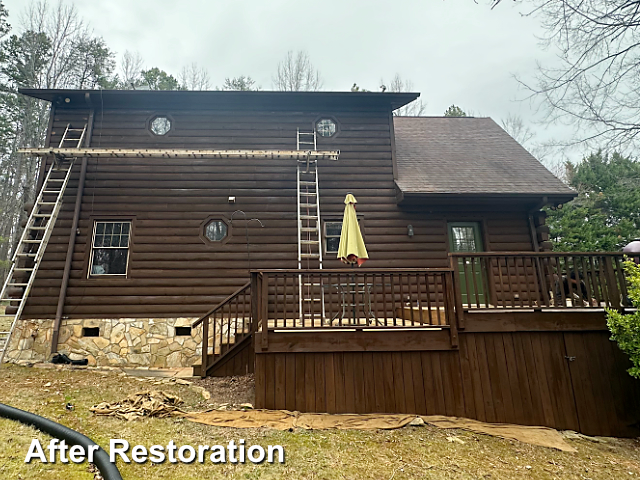 Log home restoration in Timberlake, NC