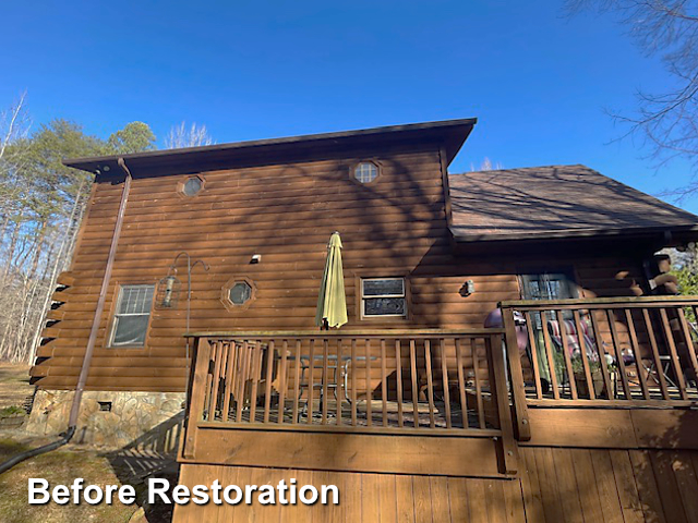 Log home restoration in Timberlake, NC