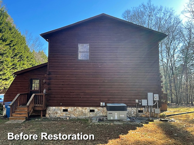 Log home restoration in Timberlake, NC