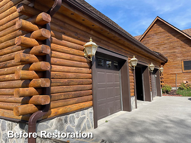 Log home restoration in Troy, NC