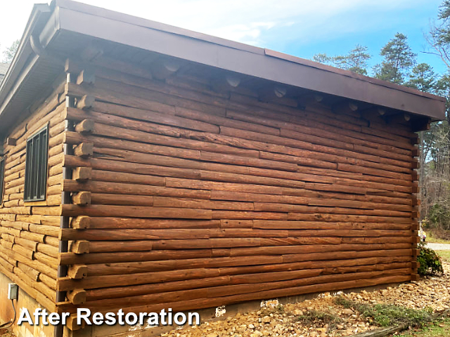 Log home restoration in Walnut Cove, NC