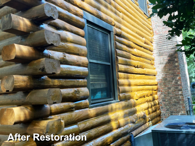 Log home restoration in Wilmington, NC