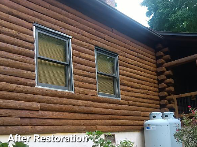 Log home restoration in Winston Salem, NC