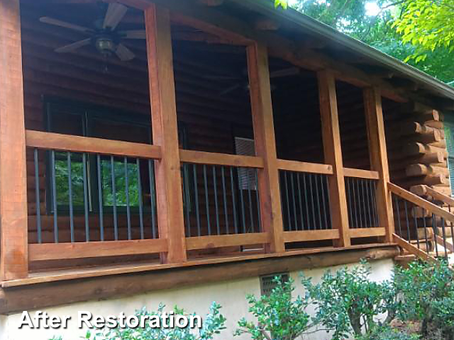 Log home restoration in Winston Salem, NC