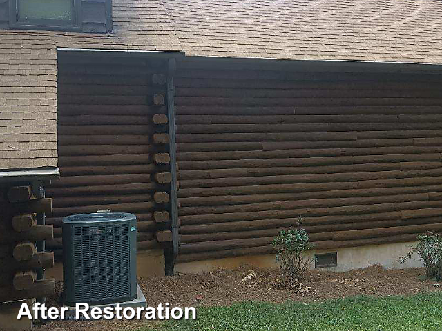 Log home restoration in Winston Salem, NC