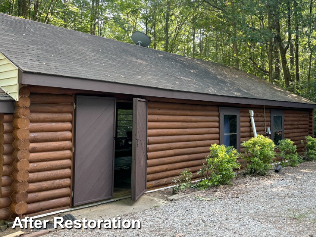 Log home restoration in Zuni, VA