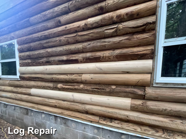 Log home restoration in Zuni, VA