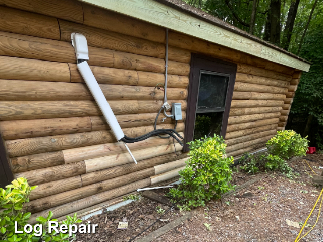 Log home restoration in Zuni, VA