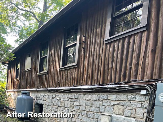 Log home restoration in Anderson, SC
