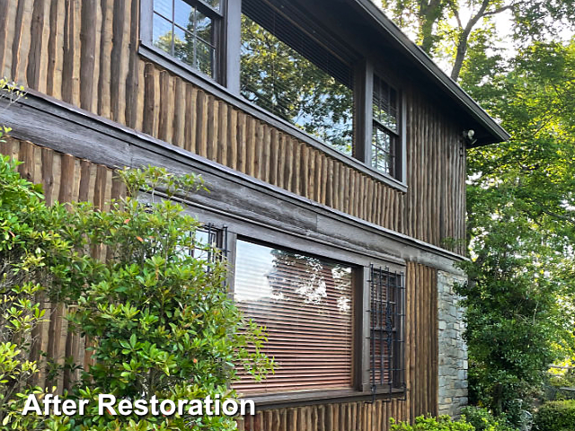 Log home restoration in Anderson, SC