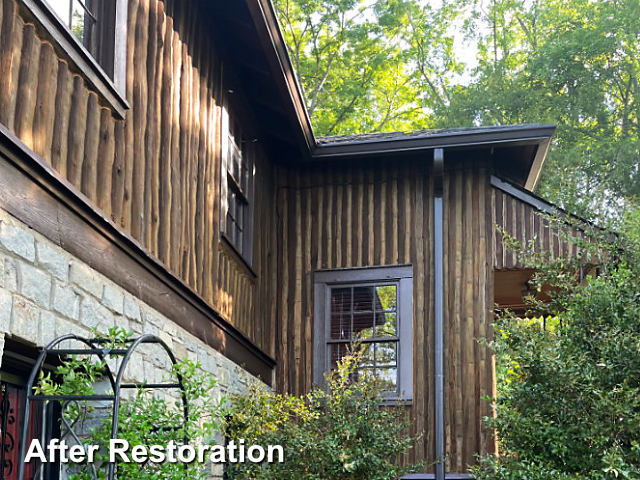 Log home restoration in Anderson, SC