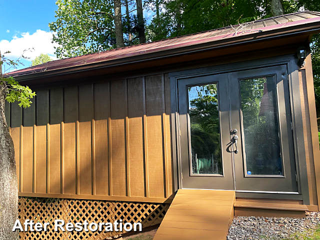 Log home restoration in Burnsville, NC