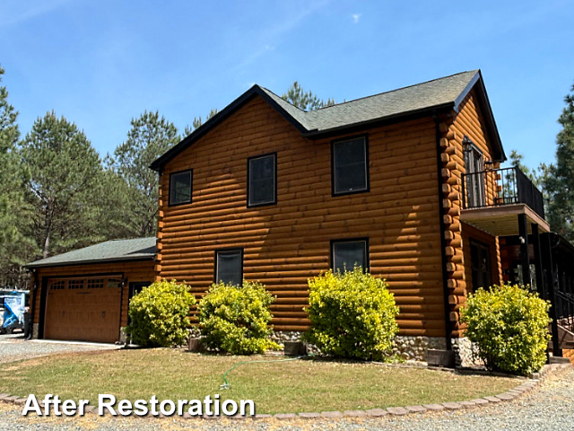 Log home restoration in Carthage, NC