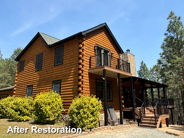 Log home restoration in Carthage, NC