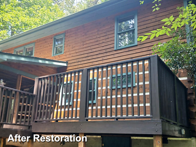 Log home restoration in Chapel Hill, NC